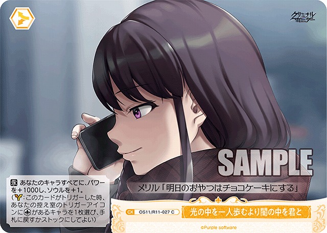 光の中を一人歩むより闇の中を君と 【OS11/R11-027C】